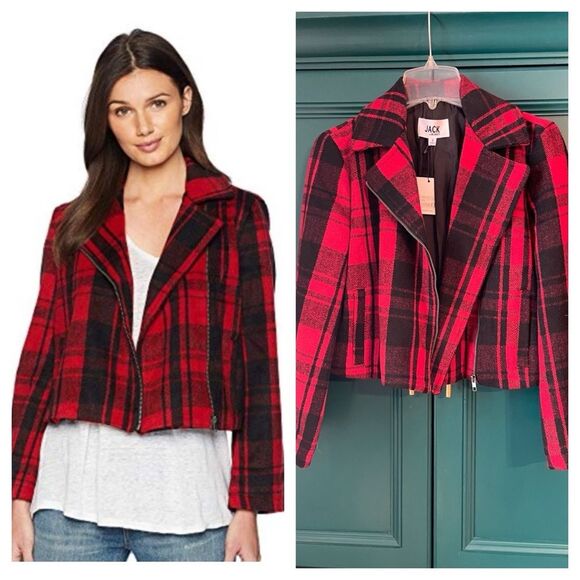 NWT Jack BB Dakota out of the woods plaid jacket sz small - Picture 2 of 9